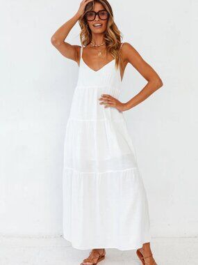 Women's Solid Polyester Casual Dress
